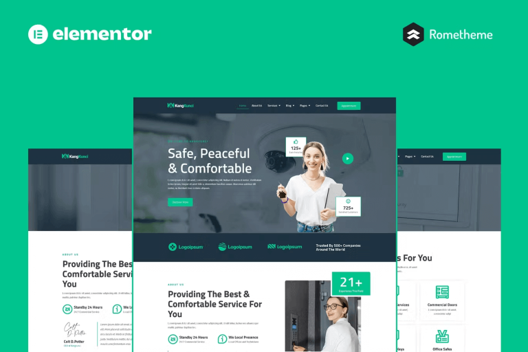 Kangkunci – Locksmith and Security System Elementor Template Kit