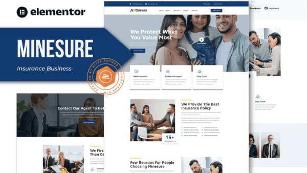 Minesure and Insurance Business Elementor Template Kit