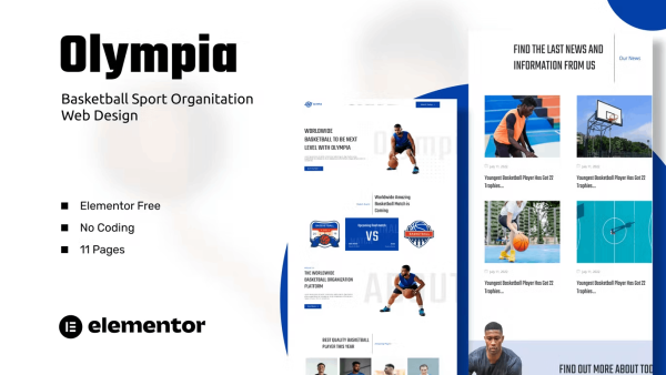 Olympia and Basketball Sport Organization Template Kits