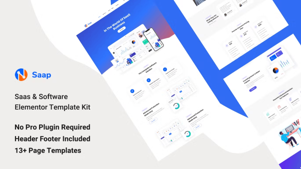 Saap and Software Elementor Template Kit