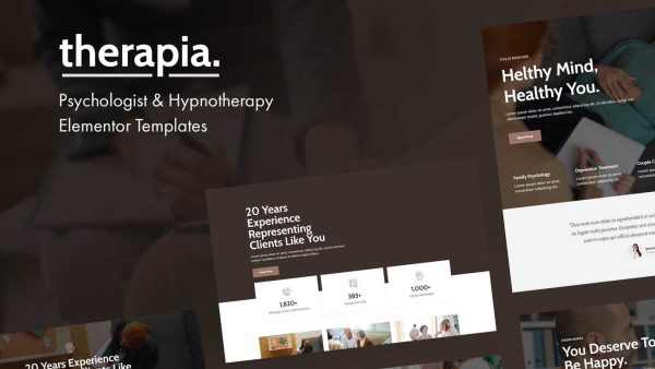 Therapia – Psychologist and Hypnotherapy Elementor Templates