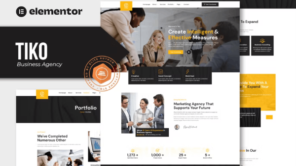 Tiko and Business Agency Elementor Template Kit