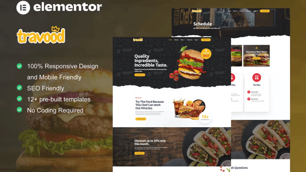 Travood – Food Truck and Street Food Template Kit