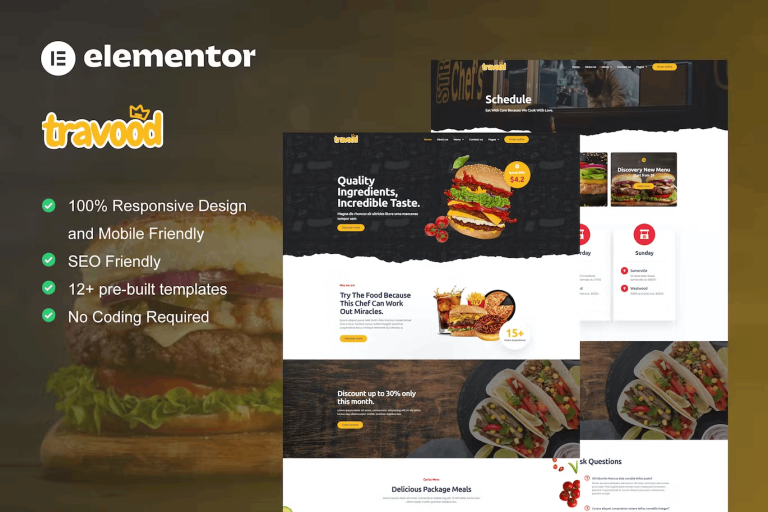 Travood – Food Truck and Street Food Template Kit