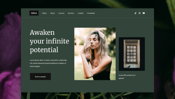 Zala - Lifestyle Coaching and Therapy Elementor Template Kit