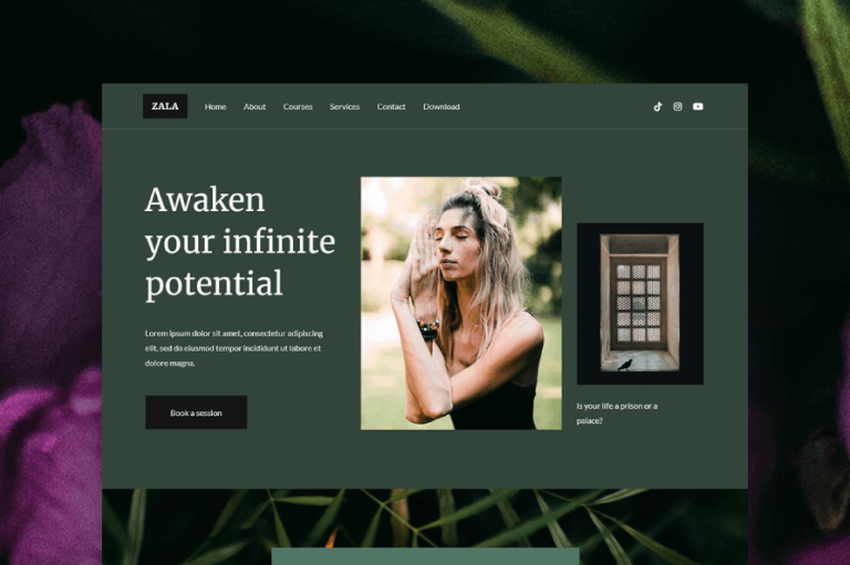 Zala - Lifestyle Coaching and Therapy Elementor Template Kit