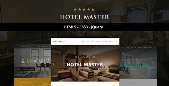 Hotel Master Theme for Hotel, Hostel and Apartment Booking