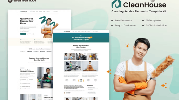 CleanHouse and Cleaning Service Template Kit