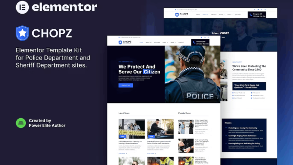 Chopz – Police and Sheriff Department Template Kit