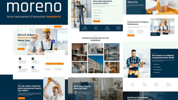 Moreno – Home Improvement and Renovation Template Kit
