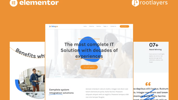 Integra – IT Solution and Services Elementor Template Kit