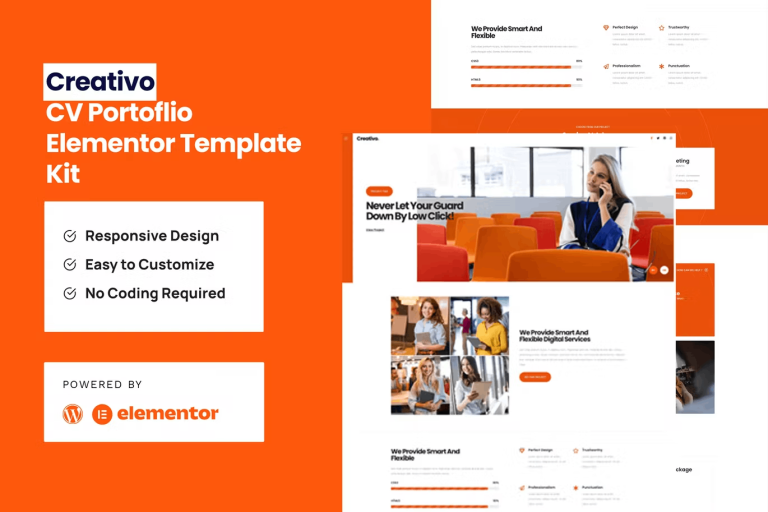 Creativo – Creative Agency and Digital Solutions Elementor Template Kit