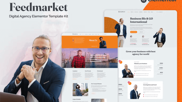 Feedmarket – Digital Agency and Marketing Elementor Template Kit