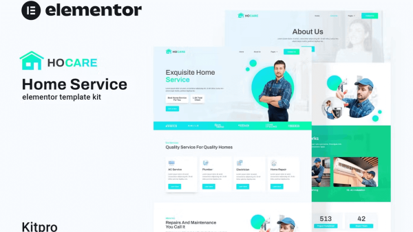 Hocare and Home Service Elementor Template Kit