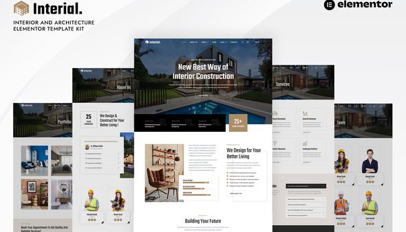 Interial – Interior and Architecture Elementor Template Kit