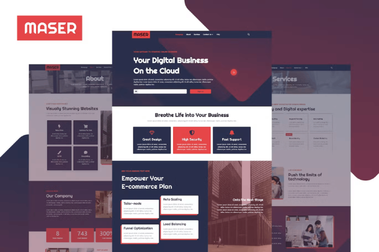 Maser – Web Design and Creative Agency Elementor Template Kit
