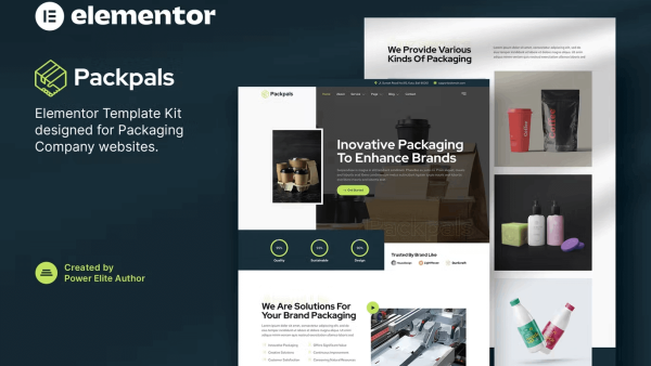 Packpals and Packaging Company Elementor Template Kit
