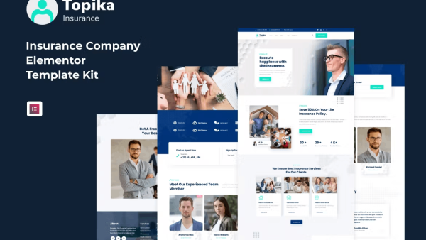 Topika and Insurance Agency Elementor Template Kit