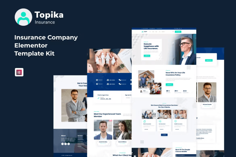 Topika and Insurance Agency Elementor Template Kit